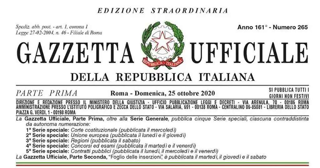 DPCM 24 ottobre