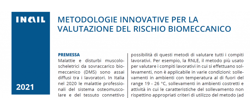Rischio biomeccanico