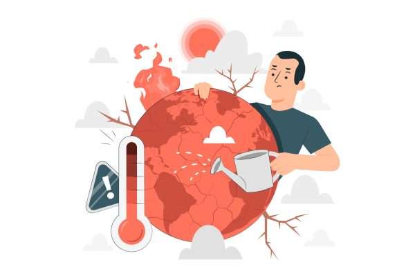 Rischio caldo sul lavoro: lavoratore all'aperto esposto alle alte temperature